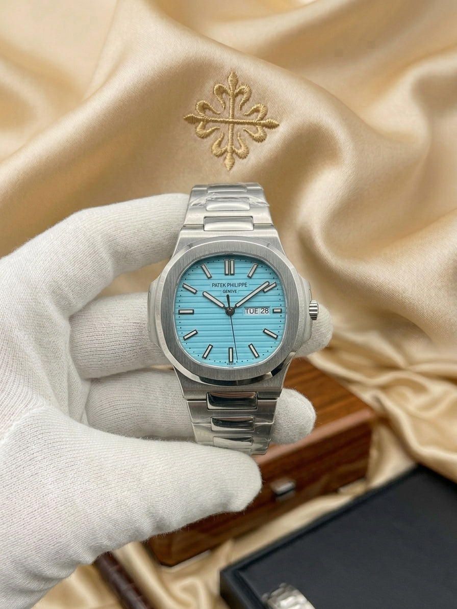 Luxury Patek Philippe Style Stainless Steel Men's Wrist Watch A&U Collection