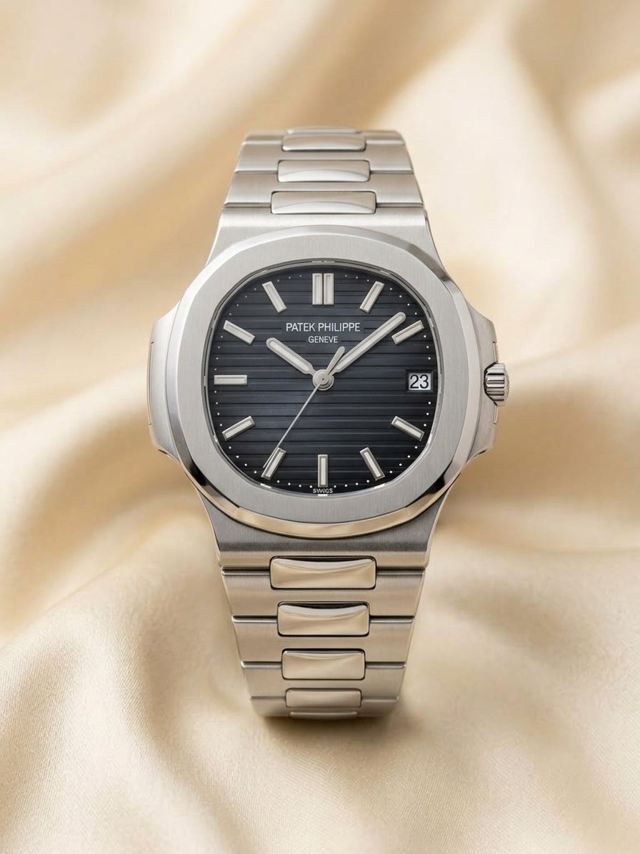 Luxury Patek Philippe Style Stainless Steel Men's Wrist Watch A&U Collection