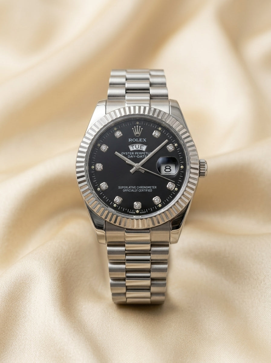 Luxury Rolex Day-Date Two-Tone Steel Gold Watch - Available in 6 Colors